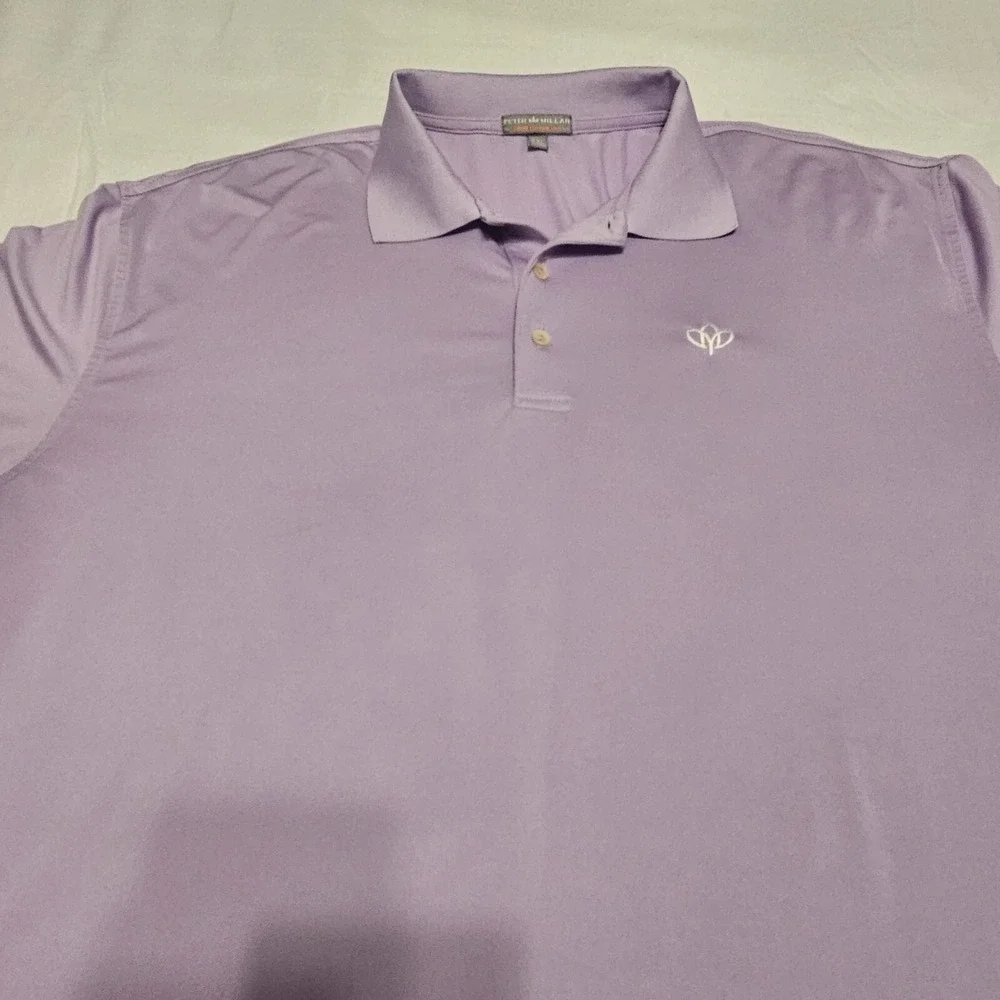 Peter Millar Shirt Mens 2XL Summer Comfort Performance Golf Polo Gaillardia Club